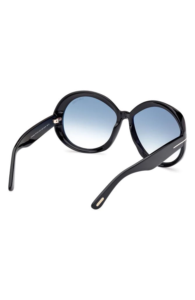 Tom Ford Annabelle 62mm Gradient Oversize Round Sunglasses 5