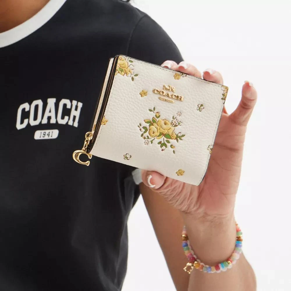 Coach Snap Wallet With Floral Print 4