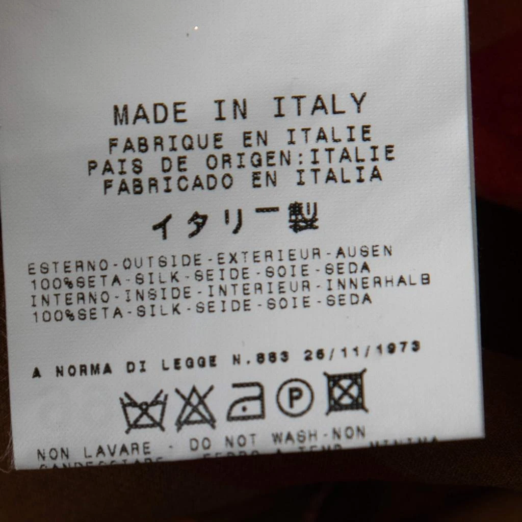 Gianfranco Ferre Gianfranco Ferre Vintage Red Printed Silk Embellished Maxi Skirt L 6