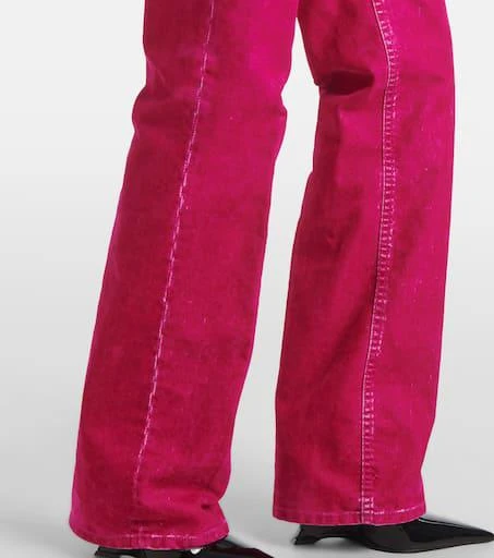 Salvatore Ferragamo Cotton-blend drill straight pants 5