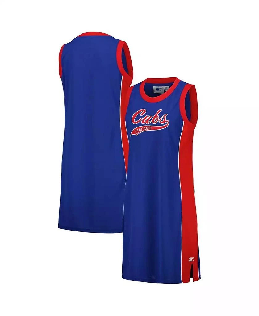 Starter Women's Royal Chicago Cubs Slam Dunk Tank Sneaker Dress 1