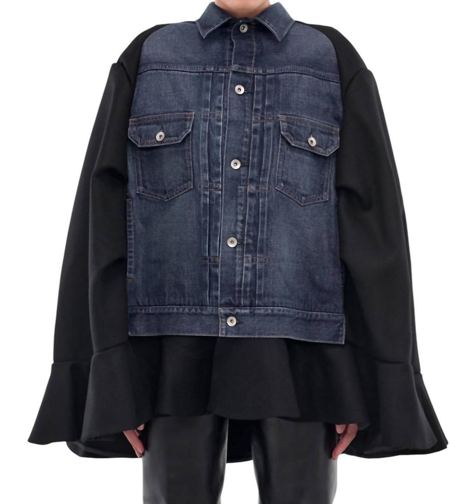 国内より1WEEK【sacai】Denim x Wool Melton Jacket sacai Denim x Wool Melton Jacket | REVERSIBLE