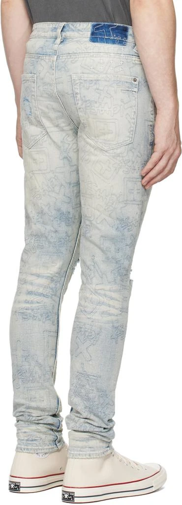 Ksubi Blue Van Winkle Stencil Legacy Jeans 3
