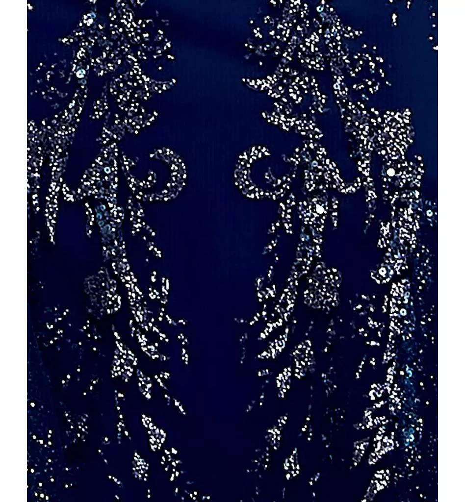 Say Yes Juniors' Glitter Mesh Corset Gown, Created for Macy's 5