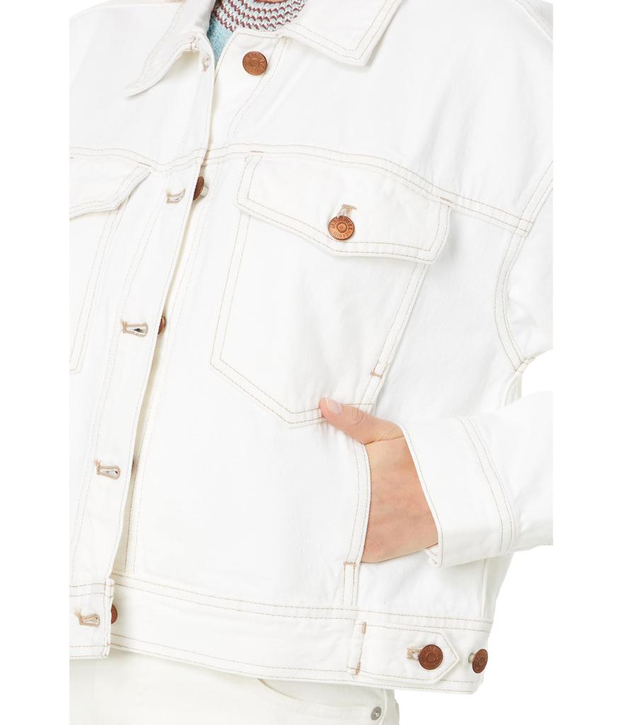 Madewell Cropped Denim Jacket in Tile White Women s Coats Free Shipping BeyondStyle