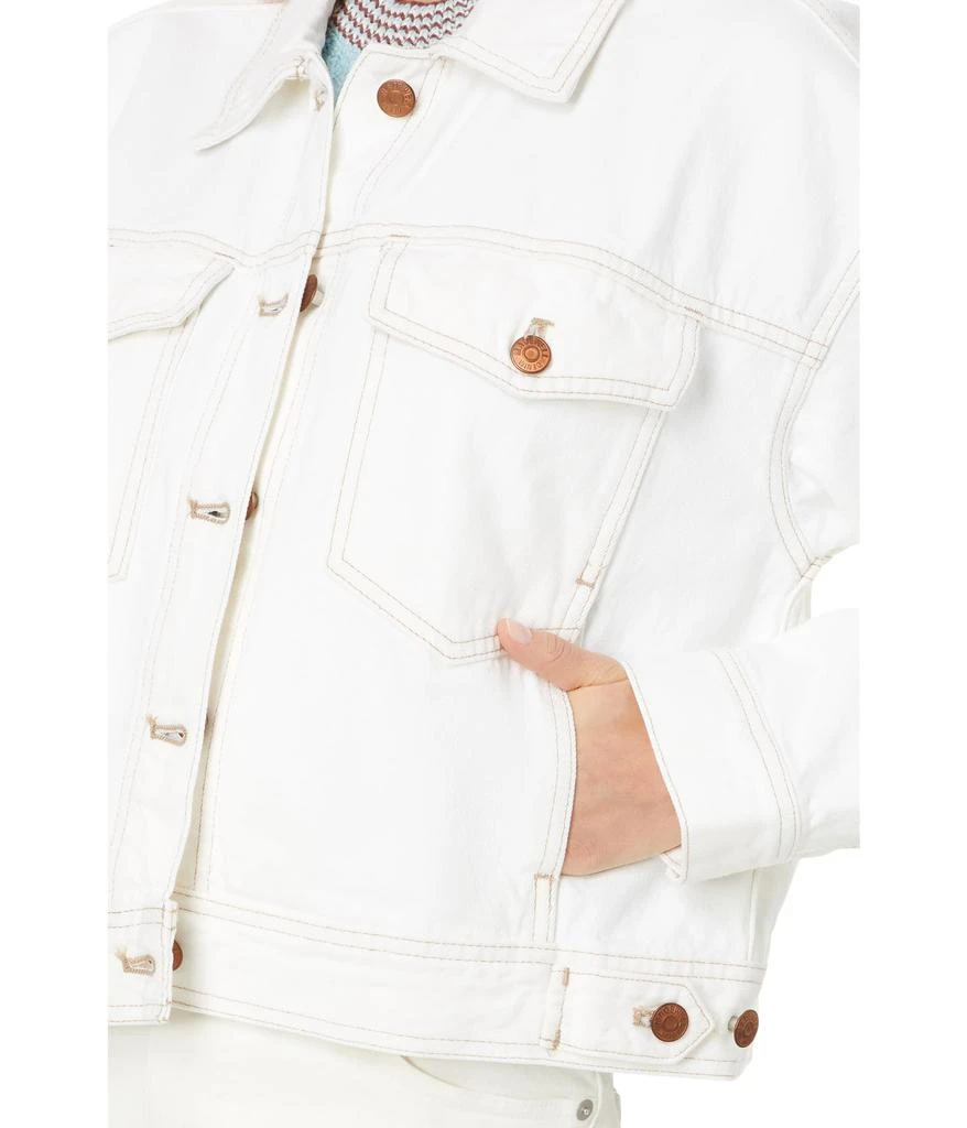 Madewell Cropped Denim Jacket in Tile White 3