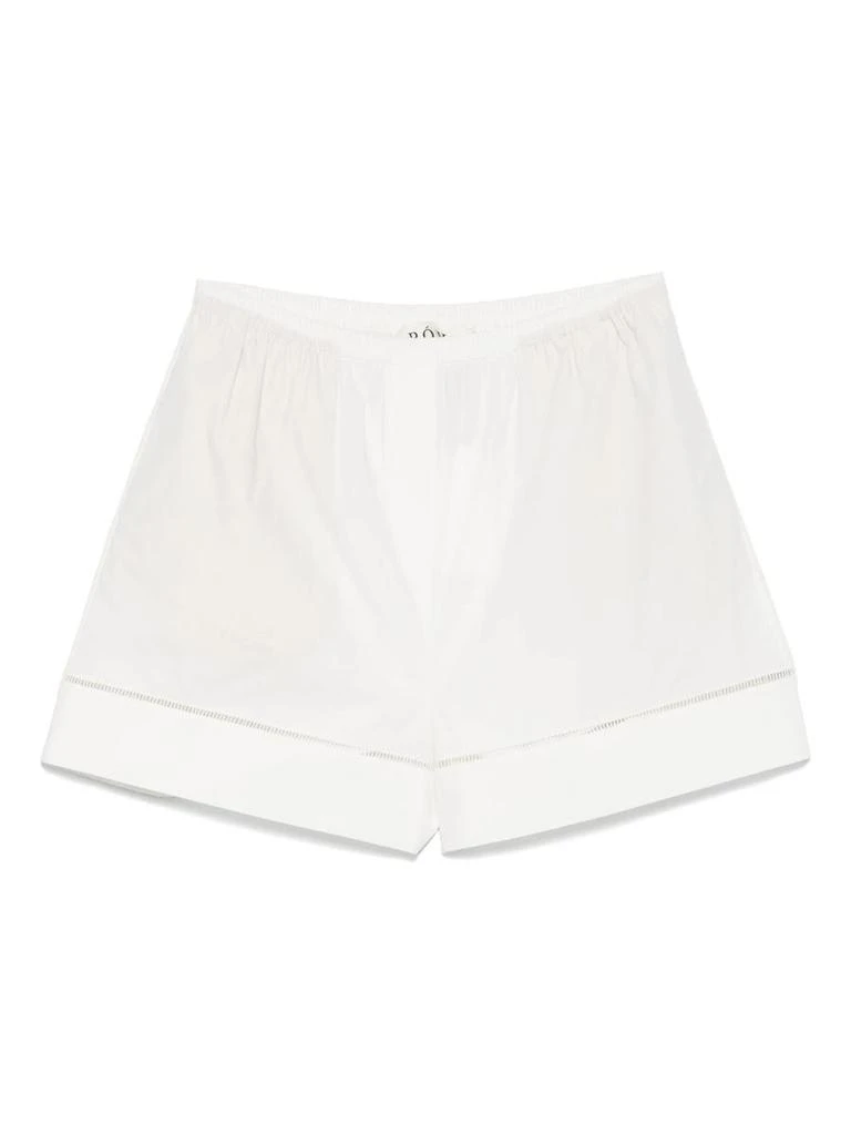 Róhe Róhe Ladder Embroidered Poplin Shorts Clothing 1