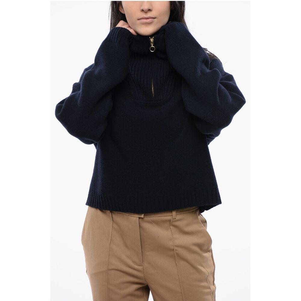 Nanushka Ribbed Cashmere KIRA Sweater with Half Women's Zip