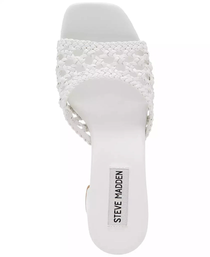 Steve Madden Women's Mania Woven Block-Heel Sandals 4