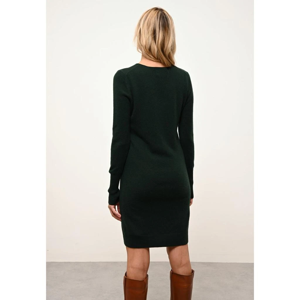 Just Cashmere Just Cashmere - Robe Col Rond Susan Cyprès - 100% Cachemire - 2 Fils - Jersey - Femme 3