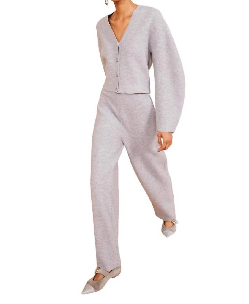 Ulla Johnson Delphine Pant In Heather Grey 2