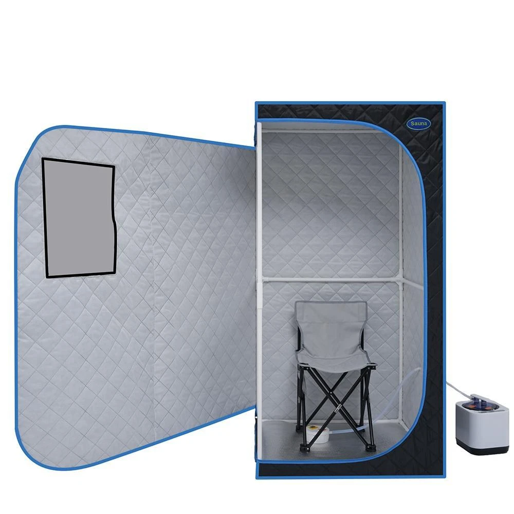 Hivvago Portable Full Size Steam Sauna Tent - Black 2