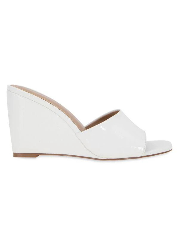 BCBG Giani Square Toe Wedge Sandals 1