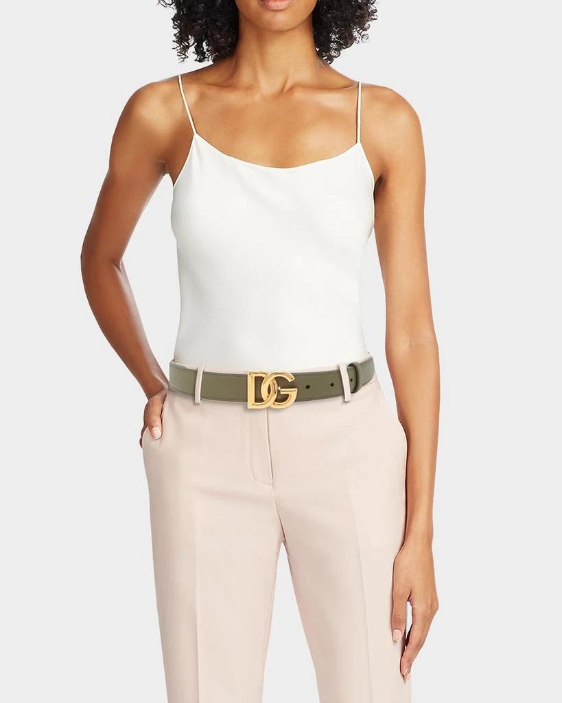 Dolce 
Gabbana DG Logo Leather Belt 2