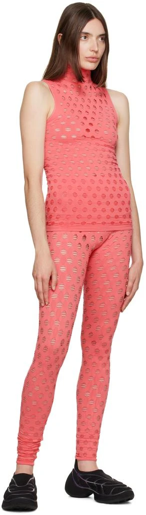 Maisie Wilen Pink Perforated Tank Top 4