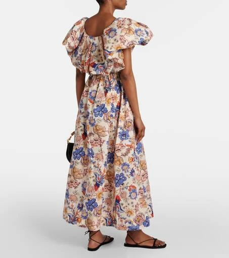 Ulla Johnson Francesca floral cotton poplin midi dress 3