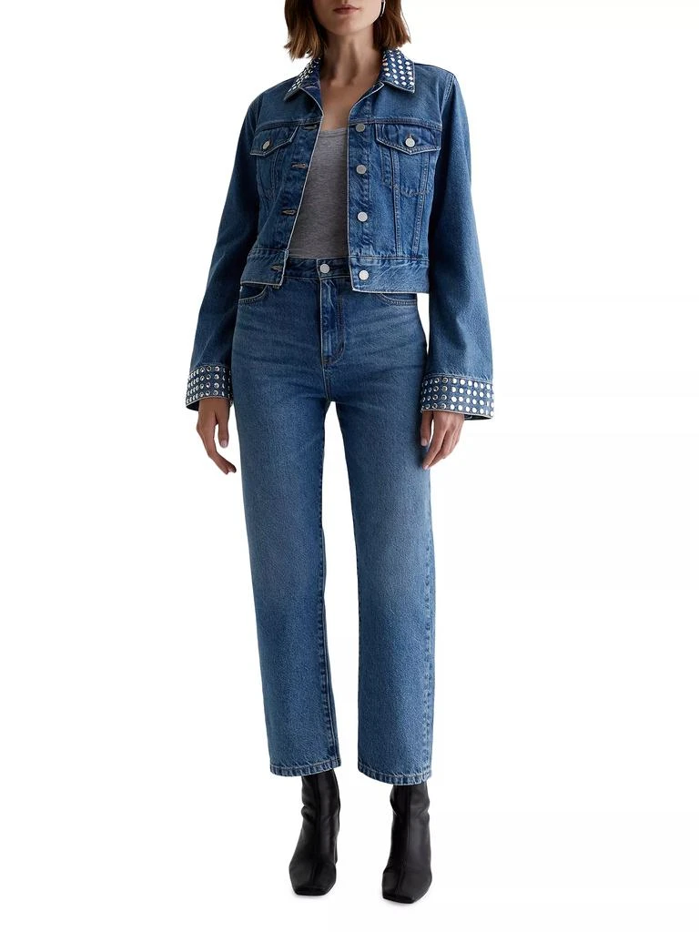 AG Jeans Isa Studded Denim Jacket 2