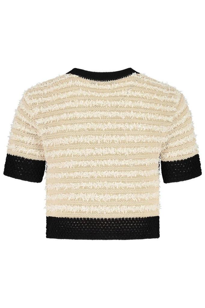 Balmain Balmain Kids Button Detailed Straight Hem Knitted Top