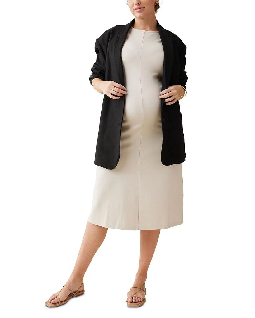 Ingrid & Isabel Maternity Ruched A Line Knit Dress 6