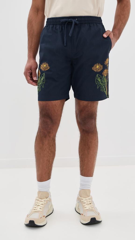 Universal Works Universal Works X Flower Mountain Beach Shorts 7.5"