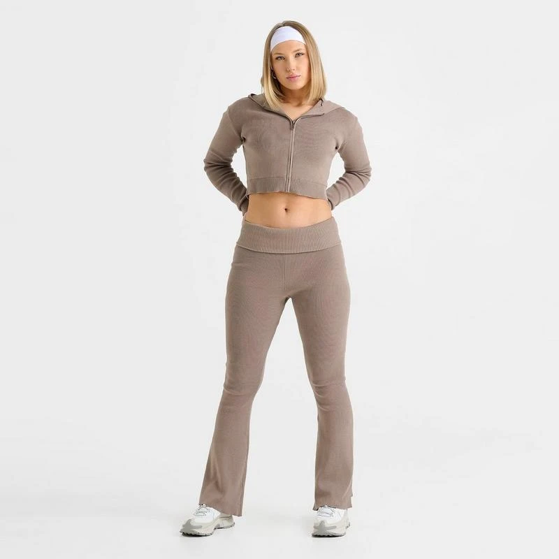 DailySZN Women's DAILYSZN Knit Flare Pants 2