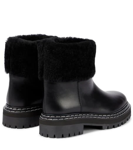 Proenza Schouler Shearling-trimmed ankle boots 3
