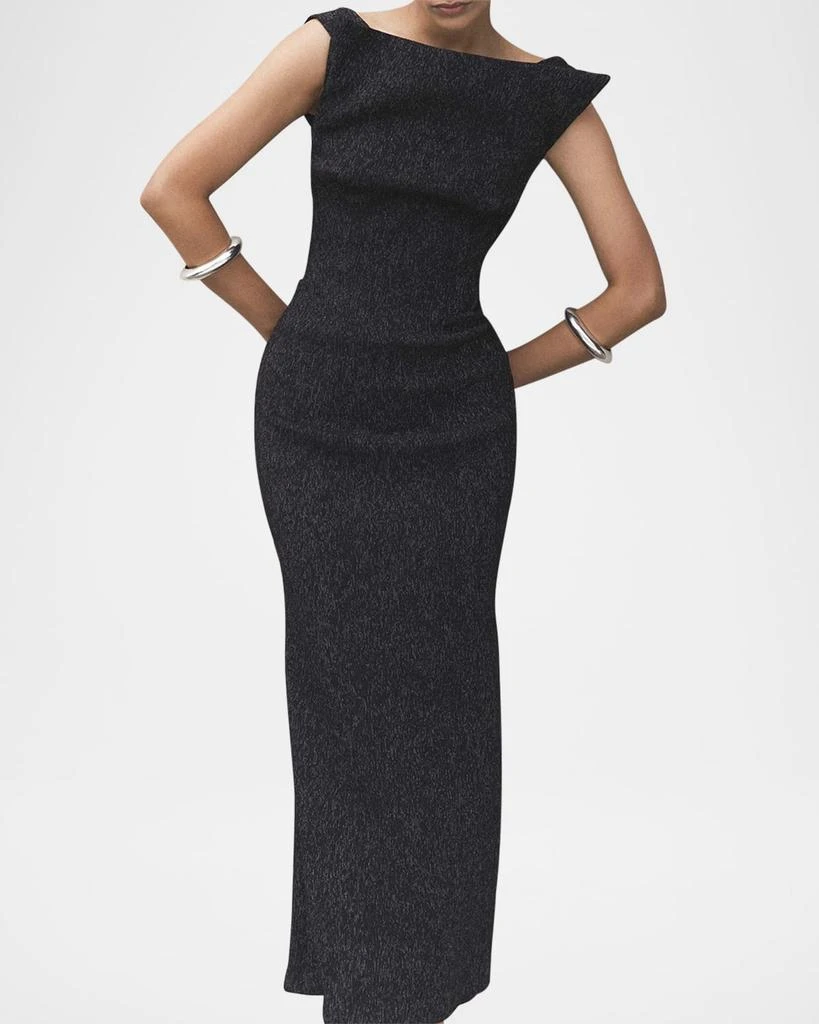 Maticevski Metallic Structured Midi Dress 4