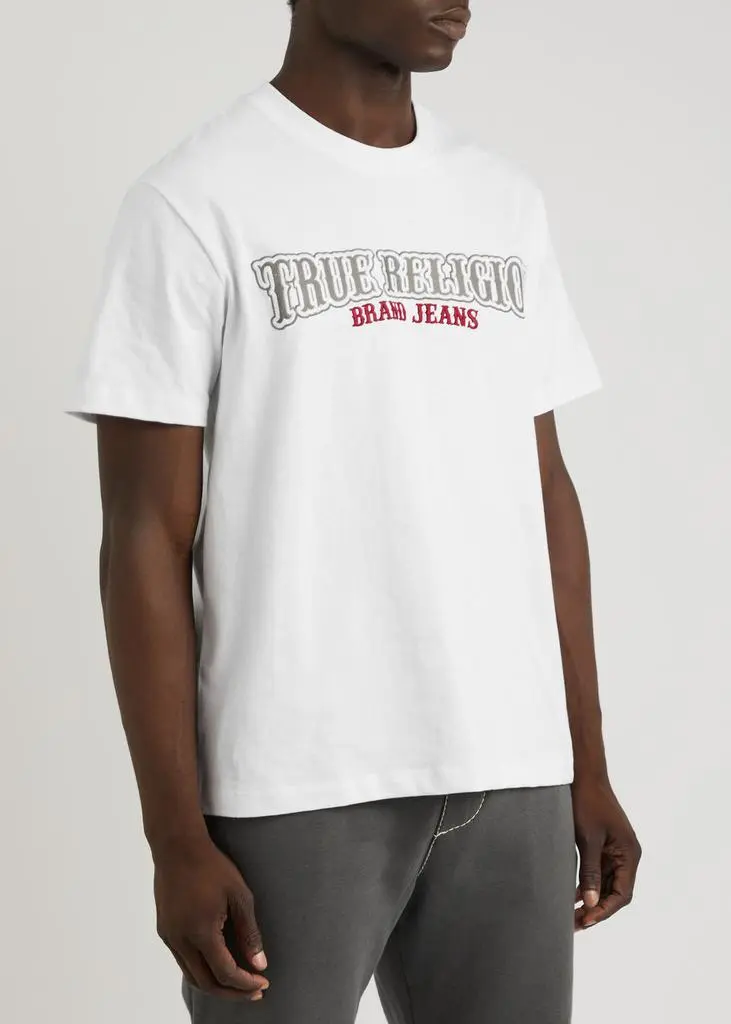True Religion Railroad embroidered cotton T-shirt 2