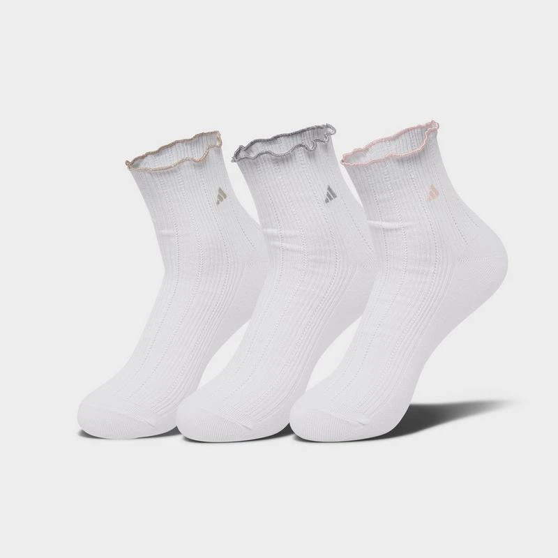 Adidas Women's adidas Originals Ruffle Quarter Socks (3-Pack)