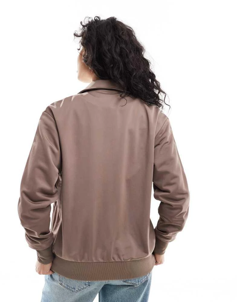 Adidas adidas Originals Firebird Loose track top in brown 2