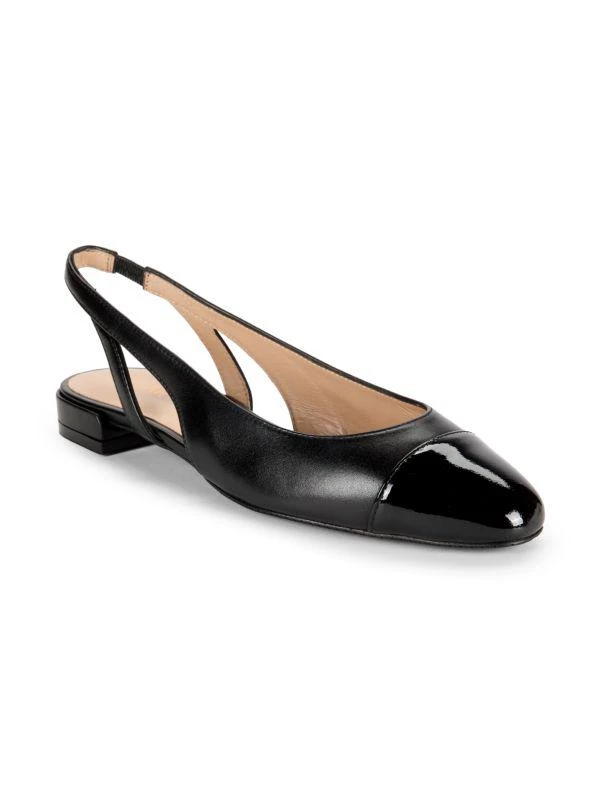 Stuart Weitzman Leather Slingback Flats 2