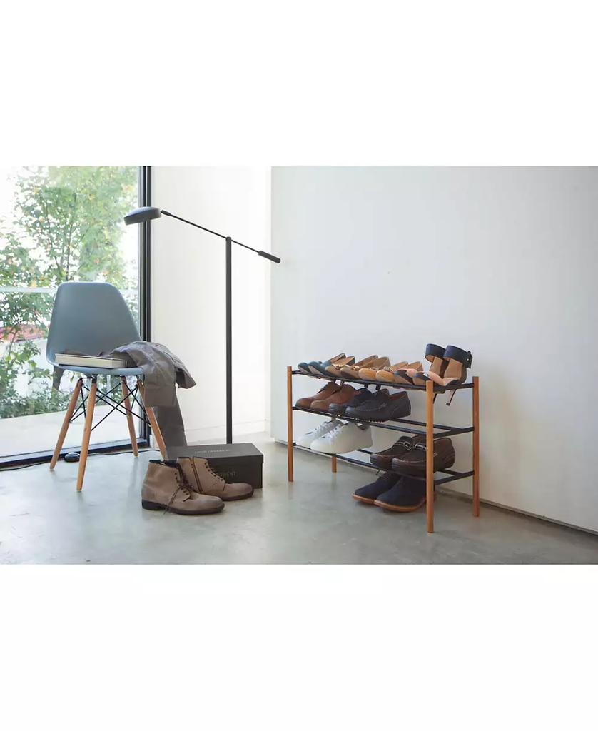 Yamazaki Plain Expandable 3-Tier Shoe Rack