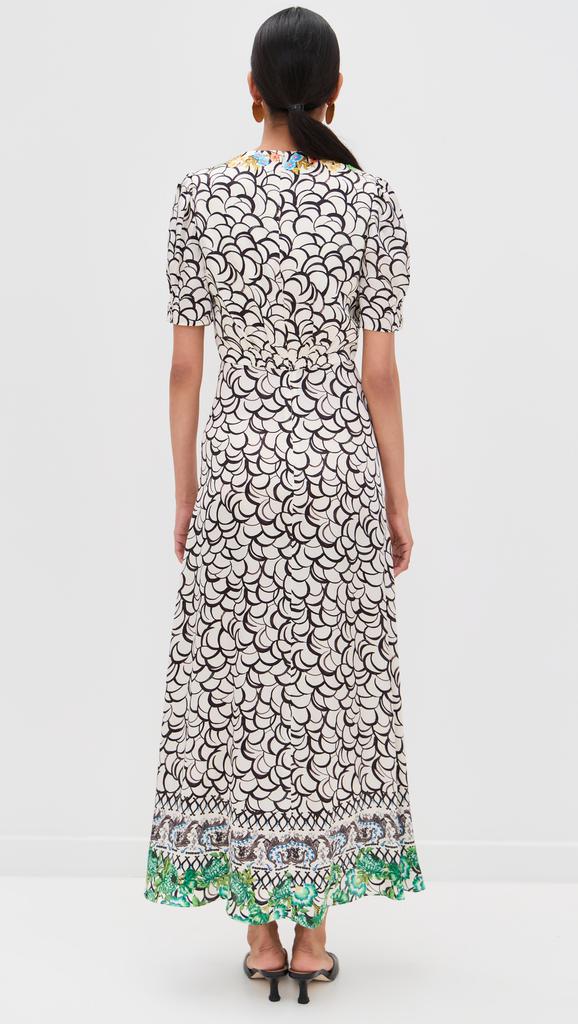 Saloni Lea Silk Maxi Dress