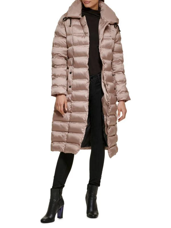 Kenneth Cole Belted Puffer Stadium Jacket 1