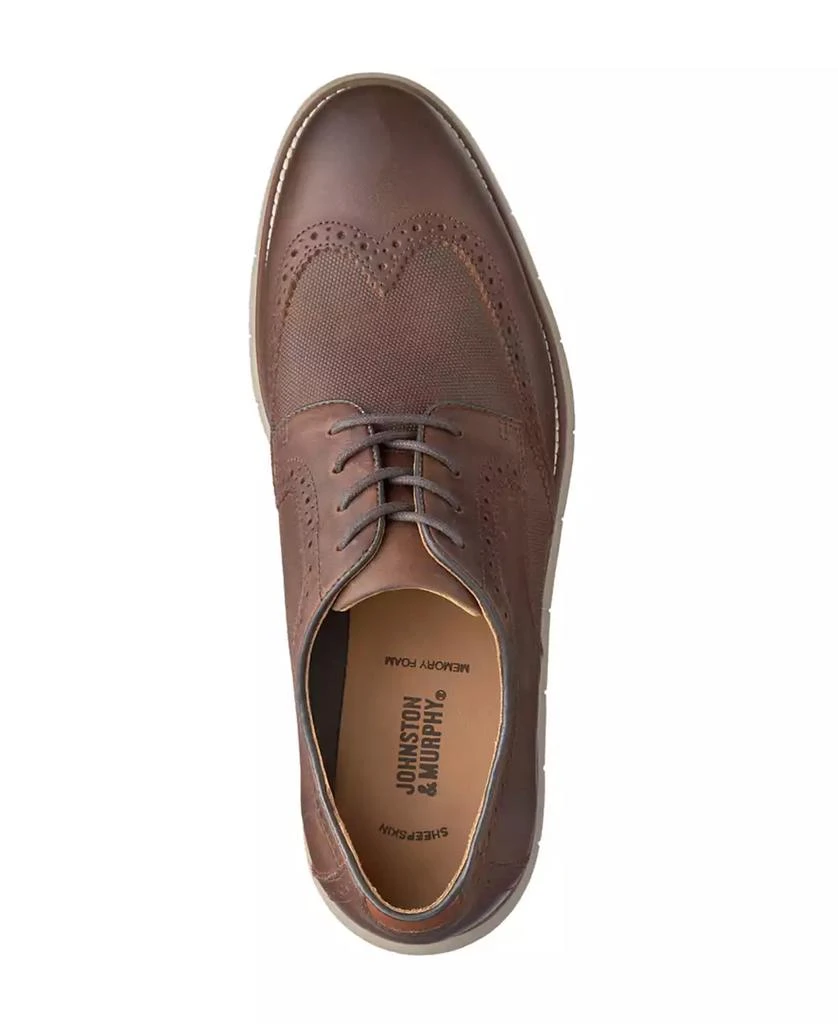 Johnston & Murphy Men's Holden Embossed Wingtip Dress Shoes 4