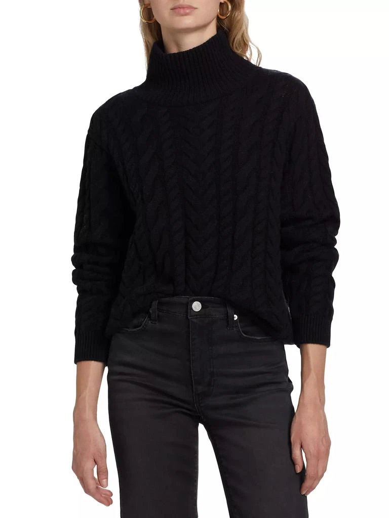 FRAME Cable-Knit Turtleneck Sweater 3