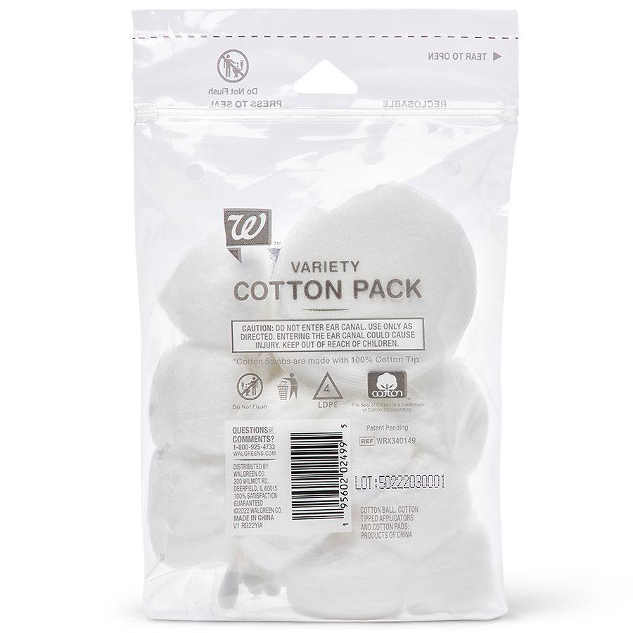 Walgreens Variety Cotton Pack, Perfect For Travel