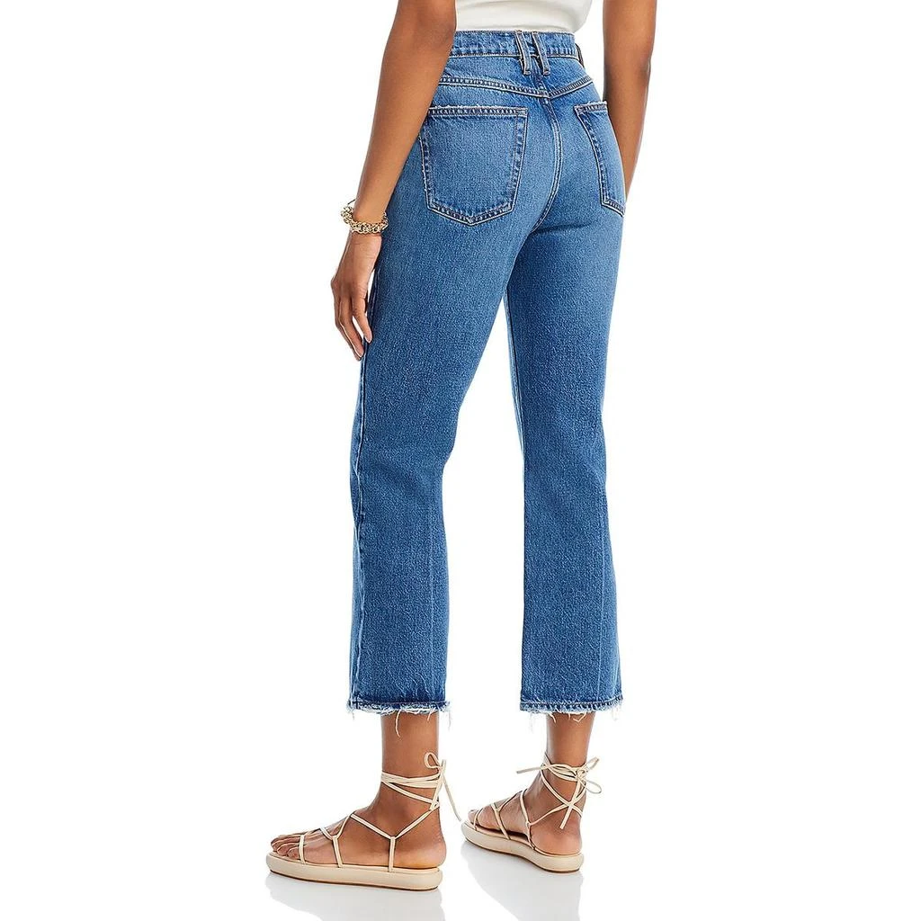 FRAME Womens High Rise Cropped Bootcut Jeans 2