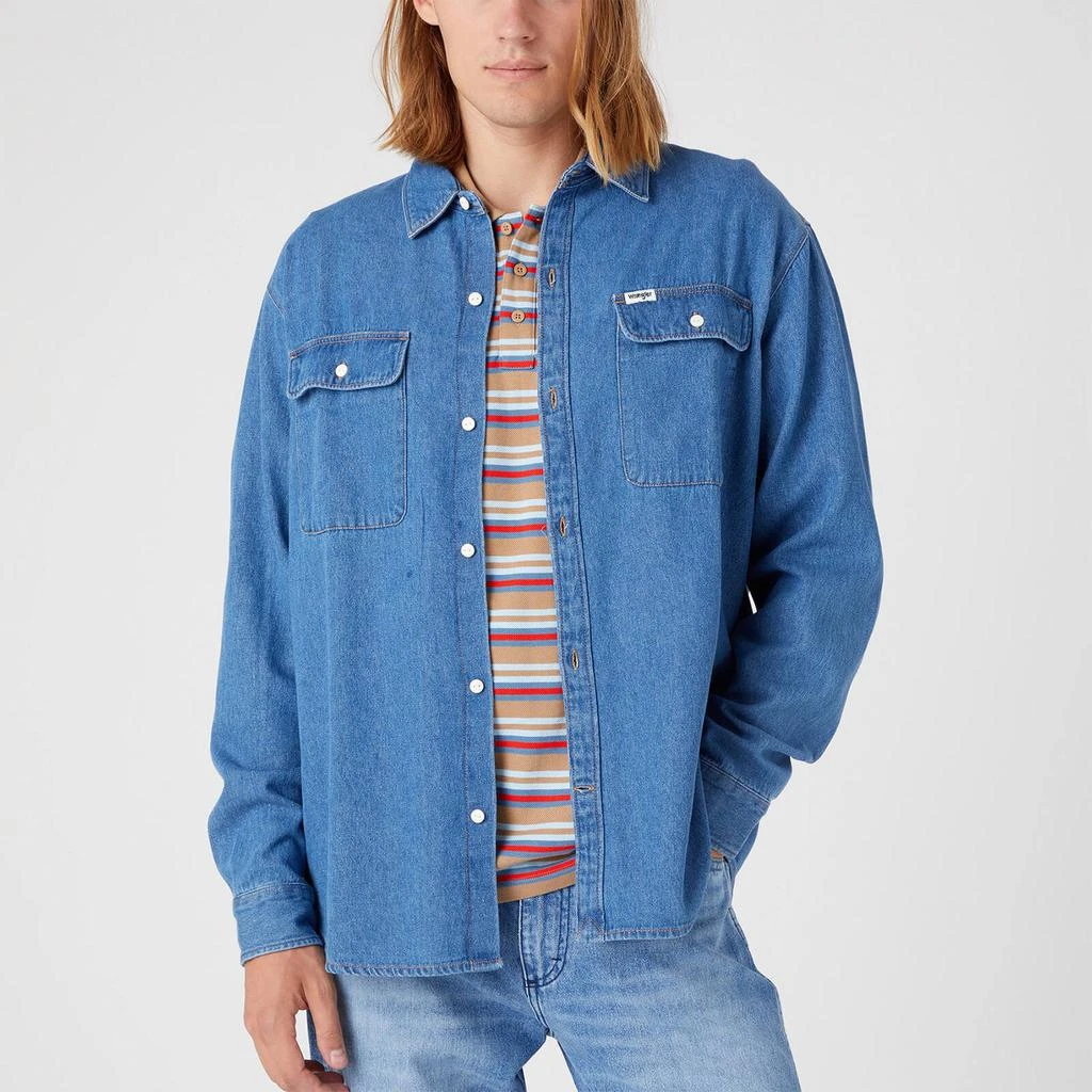 Wrangler Wrangler Relaxed Fit Denim Shirt 1