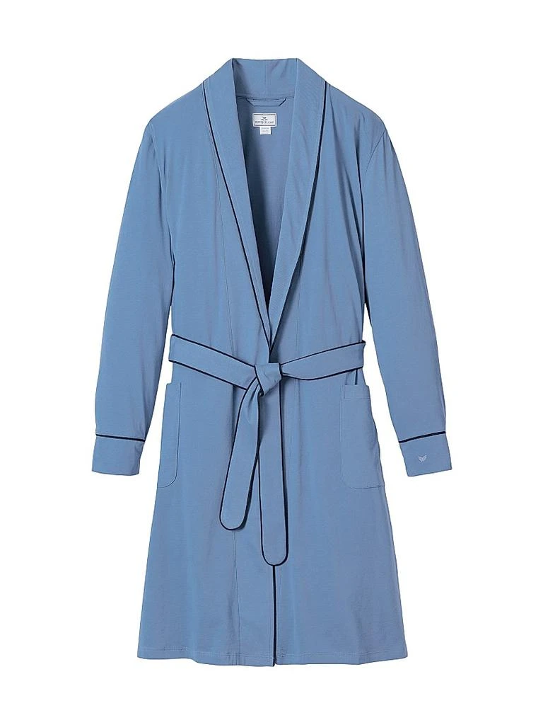 Petite Plume Pima Cotton Tie-Waist Robe 1