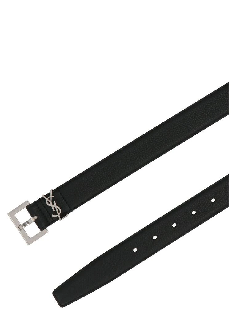 Yves Saint Laurent Saint Laurent Monogram Logo Plaque Belt 2