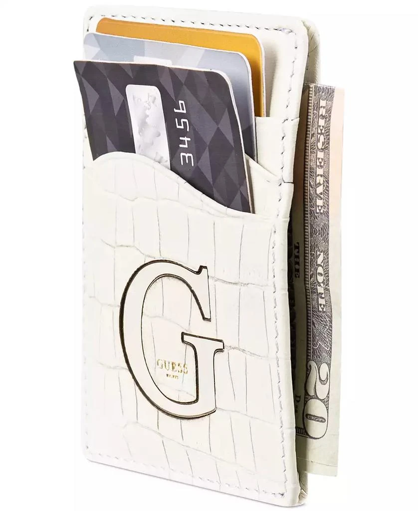 GUESS Men's Senda Croc-Embossed Leather RFID Card Case 6