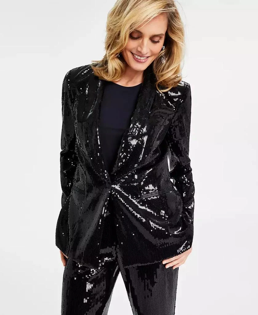 INC International Women's Sequin Blazer, Created for Macy's 1
