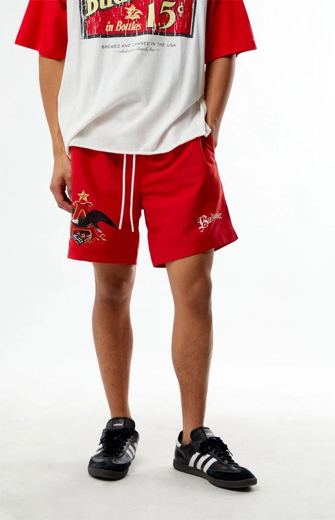 Budweiser By PacSun Logo Volley 6.5" Swim Trunks 2