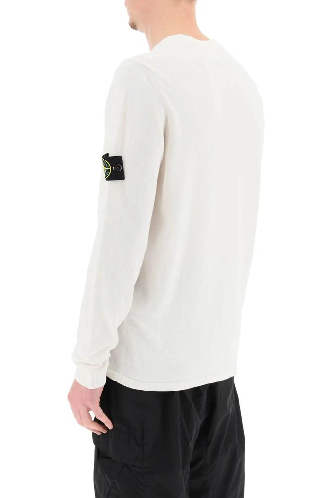 STONE ISLAND raw cotton sweater 3