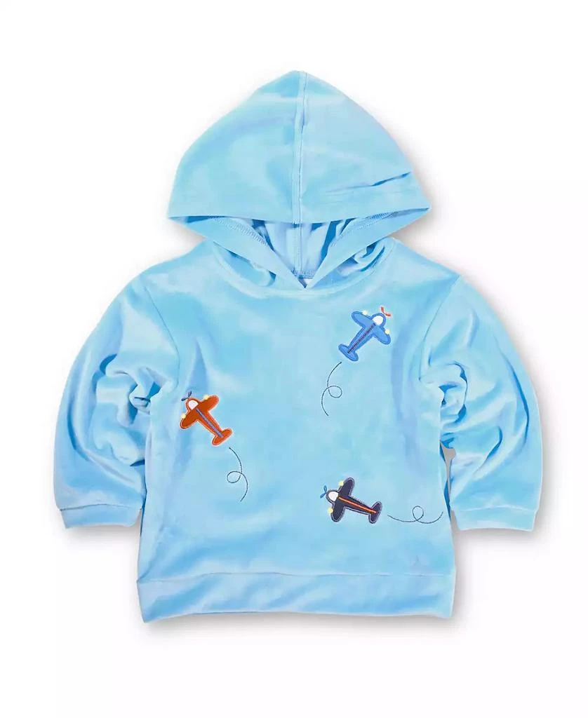 Florence Eiseman Baby Boys Sweatshirts Velour Hoodie With Airplanes