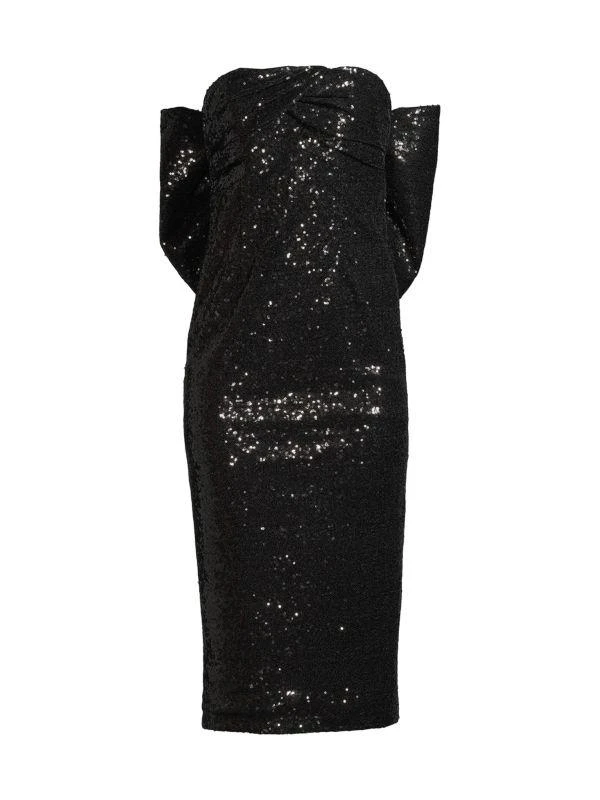 Alice by Temperley Loulou Sequined Bow-Back Midi-Dress 5