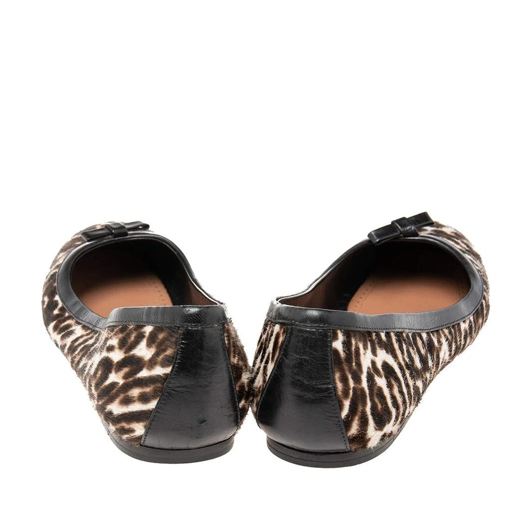 Alaïa Alaia Beige/Black Pony Hair And Leather Ballet Flats Size 36.5 5