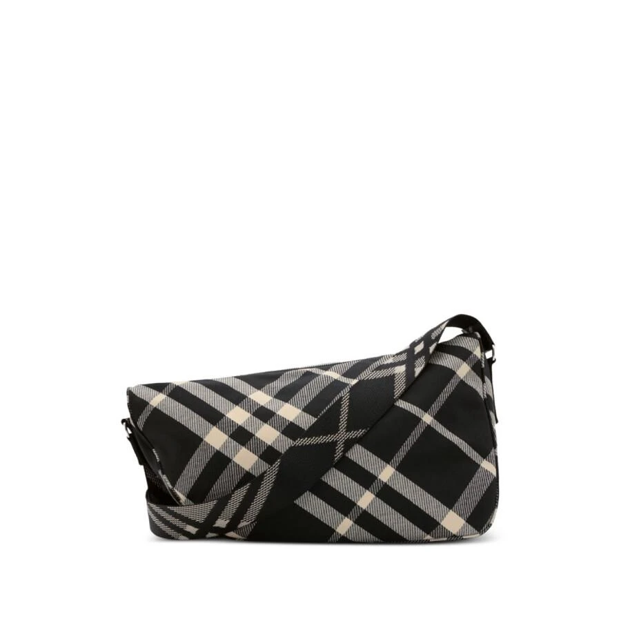 Burberry Open Box - Burberry Large Shield Checked Messenger Bag 2