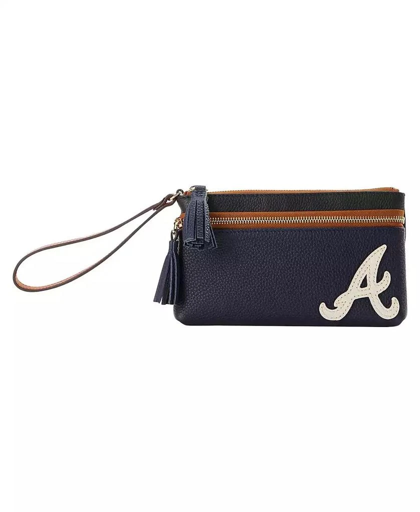 Dooney & Bourke Dooney Bourke Atlanta Braves Infield Double-Zip Wristlet 2